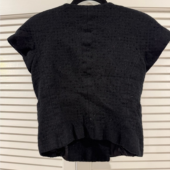 Brooks Brothers Black Tweed Short sleeve Double-Breasted Blazer - Picture 3 of 3